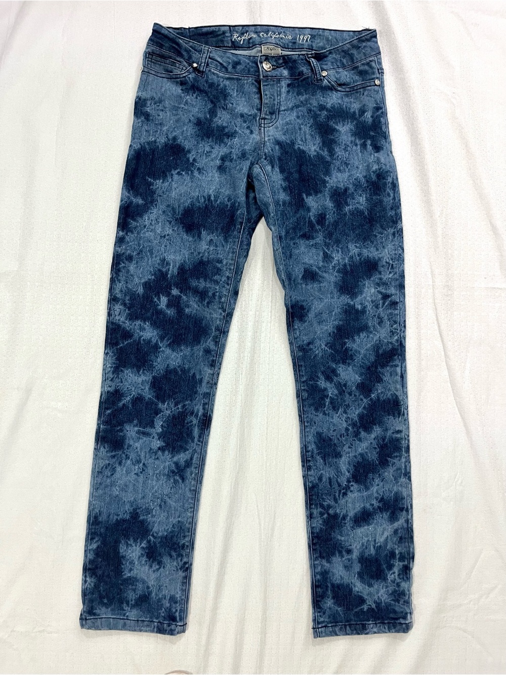Reflex California Acid Wash Tie Dye Skinny Jeans Size 9